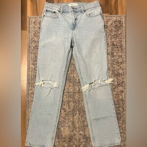 Abercrombie & Fitch Light Blue Straight Leg Jeans